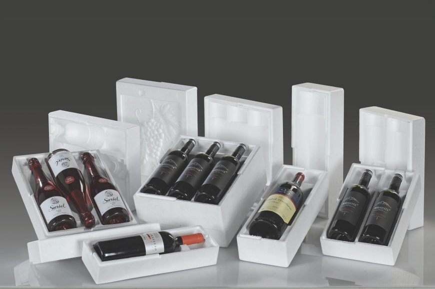 cajas porexpan proteccion botellas transporte vino proyem vitoria gasteiz - Proyem, empresa especializada en la fabricación y distribución de soluciones de embalaje técnico y protección industrial. Con sede en Vitoria-Gasteiz, Proyem ofrece productos como espumas, films, cajas, cintas adhesivas y materiales de sujeción para múltiples sectores logísticos e industriales. Cajas de porexpan para transporte seguro de botellas de vino, distribuidas por Proyem en el País Vasco